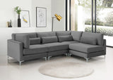 Julia Velvet Modular Sectional Sofa - Stylish, Customizable Comfort for Contemporary Living Spaces