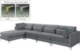Julia Velvet Modular Sectional Sofa - Stylish, Customizable Comfort for Contemporary Living Spaces