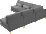 Julia Velvet Modular Sectional Sofa - Stylish, Customizable Comfort for Contemporary Living Spaces