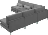 Julia Velvet Modular Sectional Sofa - Stylish, Customizable Comfort for Contemporary Living Spaces