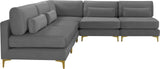 Julia Velvet Modular Sectional Sofa - Stylish, Customizable Comfort for Contemporary Living Spaces