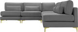 Julia Velvet Modular Sectional Sofa - Stylish, Customizable Comfort for Contemporary Living Spaces