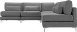 Julia Velvet Modular Sectional Sofa - Stylish, Customizable Comfort for Contemporary Living Spaces