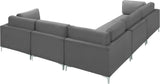 Julia Velvet Modular Sectional Sofa - Stylish, Customizable Comfort for Contemporary Living Spaces