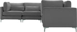 Julia Velvet Modular Sectional Sofa - Stylish, Customizable Comfort for Contemporary Living Spaces