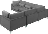 Julia Velvet Modular Sectional Sofa - Stylish, Customizable Comfort for Contemporary Living Spaces