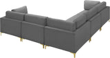 Julia Velvet Modular Sectional Sofa - Stylish, Customizable Comfort for Contemporary Living Spaces