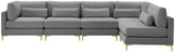 Julia Velvet Modular Sectional Sofa - Stylish, Customizable Comfort for Contemporary Living Spaces