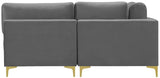 Julia Velvet Modular Sectional Sofa - Stylish, Customizable Comfort for Contemporary Living Spaces