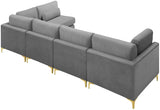 Julia Velvet Modular Sectional Sofa - Stylish, Customizable Comfort for Contemporary Living Spaces