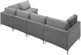 Julia Velvet Modular Sectional Sofa - Stylish, Customizable Comfort for Contemporary Living Spaces
