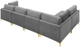 Julia Velvet Modular Sectional Sofa - Stylish, Customizable Comfort for Contemporary Living Spaces