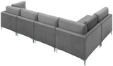 Julia Velvet Modular Sectional Sofa - Stylish, Customizable Comfort for Contemporary Living Spaces