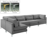 Julia Velvet Modular Sectional Sofa - Stylish, Customizable Comfort for Contemporary Living Spaces