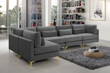 Julia Velvet Modular Sectional Sofa - Stylish, Customizable Comfort for Contemporary Living Spaces
