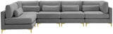 Julia Velvet Modular Sectional Sofa - Stylish, Customizable Comfort for Contemporary Living Spaces