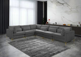 Julia Velvet Modular Sectional Sofa - Stylish, Customizable Comfort for Contemporary Living Spaces