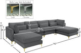 Julia Velvet Modular Sectional Sofa - Stylish, Customizable Comfort for Contemporary Living Spaces