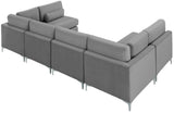 Julia Velvet Modular Sectional Sofa - Stylish, Customizable Comfort for Contemporary Living Spaces