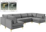 Julia Velvet Modular Sectional Sofa - Stylish, Customizable Comfort for Contemporary Living Spaces