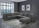 Julia Velvet Modular Sectional Sofa - Stylish, Customizable Comfort for Contemporary Living Spaces