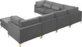Julia Velvet Modular Sectional Sofa - Stylish, Customizable Comfort for Contemporary Living Spaces
