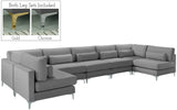 Julia Velvet Modular Sectional Sofa - Stylish, Customizable Comfort for Contemporary Living Spaces