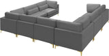 Julia Velvet Modular Sectional Sofa - Stylish, Customizable Comfort for Contemporary Living Spaces