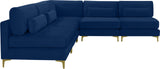 Julia Velvet Modular Sectional Sofa: Luxurious Comfort, Customizable Design, Perfect for Any Space
