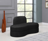 Mitzy Contemporary Loveseat – Elegant Kidney-Shaped Design for Modern Living Spaces and Comfort