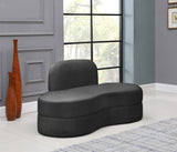 Mitzy Contemporary Loveseat – Elegant Kidney-Shaped Design for Modern Living Spaces and Comfort