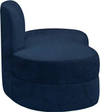 Mitzy Contemporary Loveseat – Elegant Kidney-Shaped Design for Modern Living Spaces and Comfort