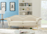 Lips Velvet Sofa - Stunning Contemporary Design with Elegant Gold Legs for Luxurious Living Room Style