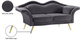 Lips Velvet Loveseat - Stunning Pouty Design with Gold Legs for a Luxurious Living Room Upgrade