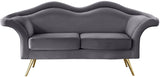 Lips Velvet Loveseat - Stunning Pouty Design with Gold Legs for a Luxurious Living Room Upgrade