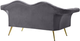 Lips Velvet Loveseat - Stunning Pouty Design with Gold Legs for a Luxurious Living Room Upgrade