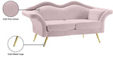 Lips Velvet Loveseat - Stunning Pouty Design with Gold Legs for a Luxurious Living Room Upgrade