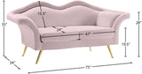 Lips Velvet Loveseat - Stunning Pouty Design with Gold Legs for a Luxurious Living Room Upgrade
