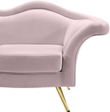 Lips Velvet Loveseat - Stunning Pouty Design with Gold Legs for a Luxurious Living Room Upgrade