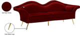 Lips Velvet Sofa - Stunning Contemporary Design with Elegant Gold Legs for Luxurious Living Room Style