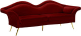 Lips Velvet Sofa - Stunning Contemporary Design with Elegant Gold Legs for Luxurious Living Room Style