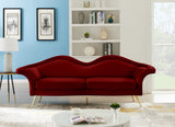 Lips Velvet Sofa - Stunning Contemporary Design with Elegant Gold Legs for Luxurious Living Room Style