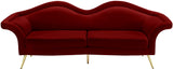 Lips Velvet Sofa - Stunning Contemporary Design with Elegant Gold Legs for Luxurious Living Room Style