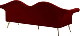 Lips Velvet Sofa - Stunning Contemporary Design with Elegant Gold Legs for Luxurious Living Room Style