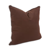 20 x 20 Outdoor Pillow with Dec Cord- Seascape Chocolate- Poly Insert