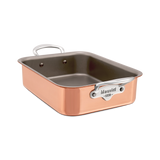 Mauviel M'Minis Copper Roasting Pan With Stainless Steel Handles, 5.5 x 3.9-In