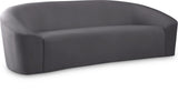 Riley Velvet Sofa - Modern Comfort with Sleek Design, Perfect for Living Rooms and Cozy Spaces