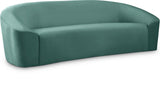 Riley Velvet Sofa - Modern Comfort with Sleek Design, Perfect for Living Rooms and Cozy Spaces