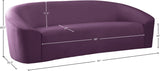 Riley Velvet Sofa - Modern Comfort with Sleek Design, Perfect for Living Rooms and Cozy Spaces