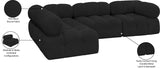 Ames Boucle Fabric Sectional Sofa - Modern Modular Design for Stylish Living Room Transformations